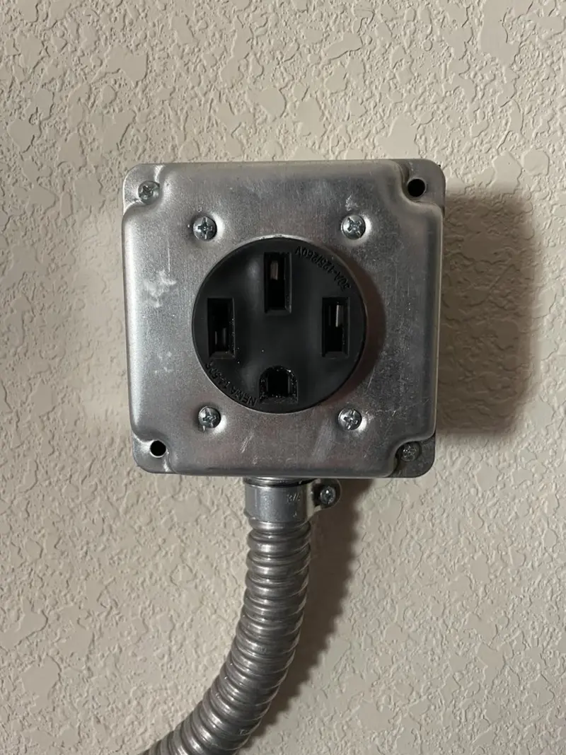 NEMA 14-50 outlet installed for Smart Home Electrical in Draper